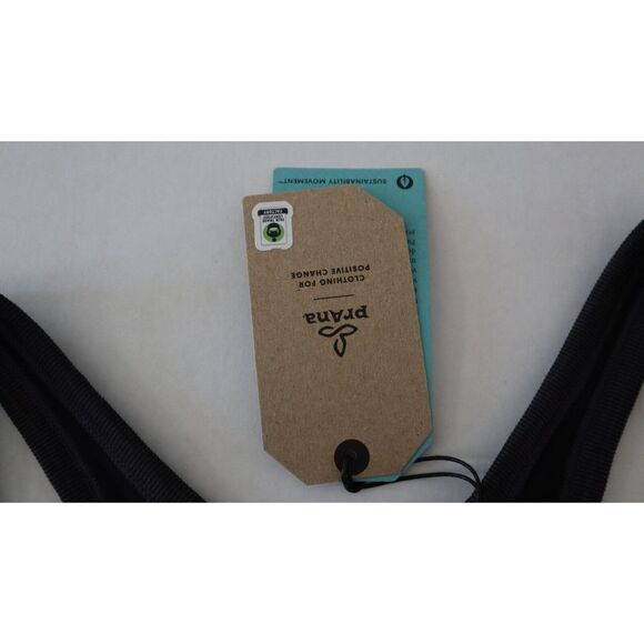 prAna W11190788 Women's Sz M Black Heather Becksa Bralette $59+ - Picture 4 of 6